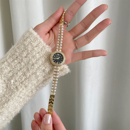 Reloj Pulsera de Perlas Estilo Clásico Elegante - Image 25