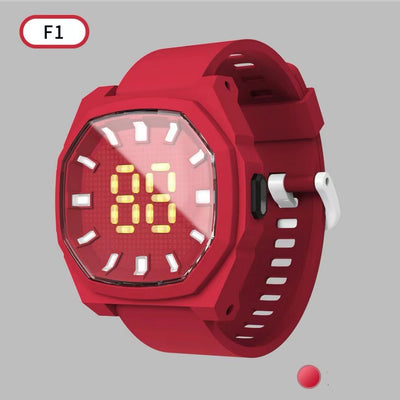 Reloj Deportivo Digital 3D LED Cuadrado para Niños F1 - Image 12