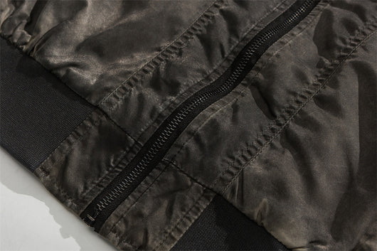 Chaqueta de Béisbol Vintage Desgastada para Hombre - Image 13