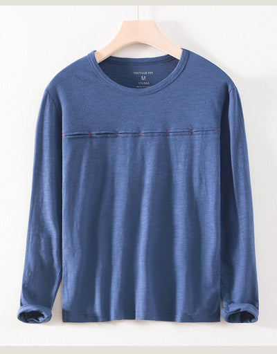 Camiseta Hombre Cuello Redondo Bambú-Algodón Estilo Japonés - Image 16
