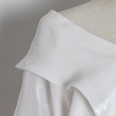 Blusa Suelta con Escote V Irregular Multiuso - Image 9
