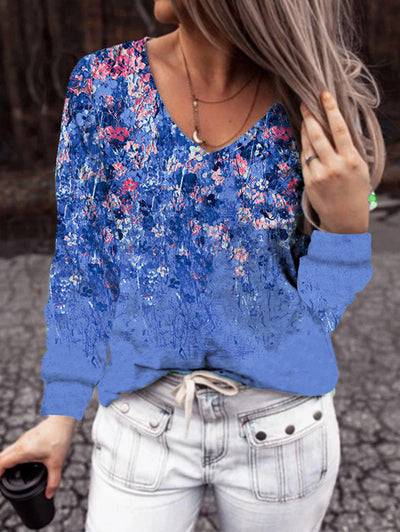 Blusa Elegante de Manga Larga con Escote V para Mujer - Image 6