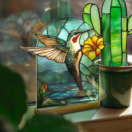 Adornos Decorativos Acrílicos con Efecto Cristal - Flores y Paisajes - Image 53