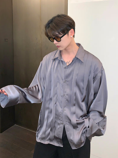 Camisa de Solapa con Textura Plisada Compacta - Image 15