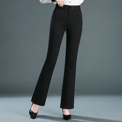 Pantalones Acampanados de Cintura Alta Elásticos para Mujer - Image 5