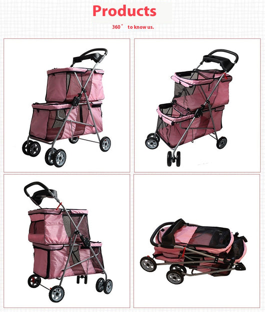 Carrito Plegable Ultraligero para Mascotas Pequeñas - Image 10