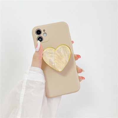Funda de Silicona Líquida Khaki Antigolpes para iPhone - Image 4