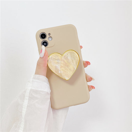Funda de Silicona Líquida Khaki Antigolpes para iPhone - Image 4