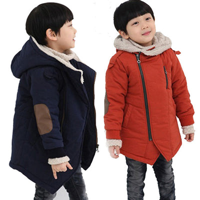 Abrigo Acolchado de Algodón con Forro de Terciopelo para Niños - Image 8