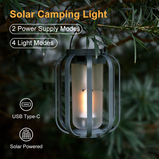 Linterna LED Inteligente para Campamento - Luz Ambiental Portátil