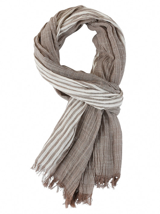 Bufanda Hombre Rayas Primavera Verano - Diseño Bicolor Versátil - Image 17