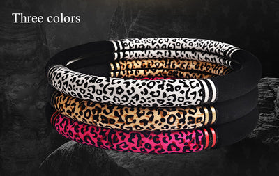 Funda Peluche para Volante de Auto Diseño Leopardo - Image 11