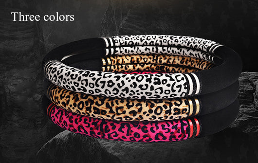 Funda Peluche para Volante de Auto Diseño Leopardo - Image 11