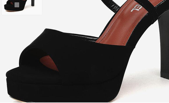 Tacones Altos Tipo Boca de Pez para Mujer