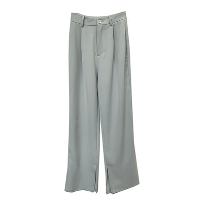 Pantalones Rectos Anchos Casuales para Mujer con Abertura Lateral - Image 10