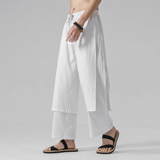 Pantalones Casuales de Algodón y Lino para Verano - Image 5