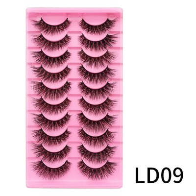 10 Pares de Pestañas Postizas Voluminosas con Rizo Natural - Image 21