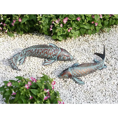 Ornamentos de Peces Luminosos para Jardín - Decoración en Resina Efecto Cobre - Image 10