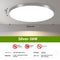Plata 30 Cm Luz Blanca 6500K