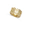 Women's Niche Design Sterling Plateado Ring Dorado number 11