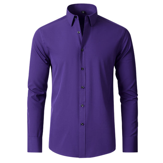 Camisa Ejecutiva Elástica Sin Planchado Antiarrugas Hombre - Image 37