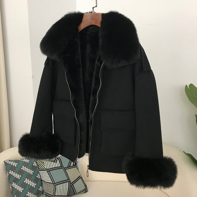 Abrigo de Lana Reversible Grueso para Otoño e Invierno - Image 32