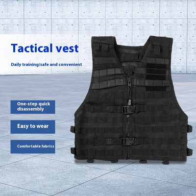 Chaleco Táctico Protector Negro para Actividades al Aire Libre - Image 2