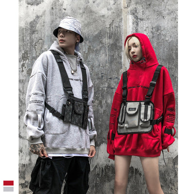 Sudadera Holgada con Capucha y Bordado de Letras
