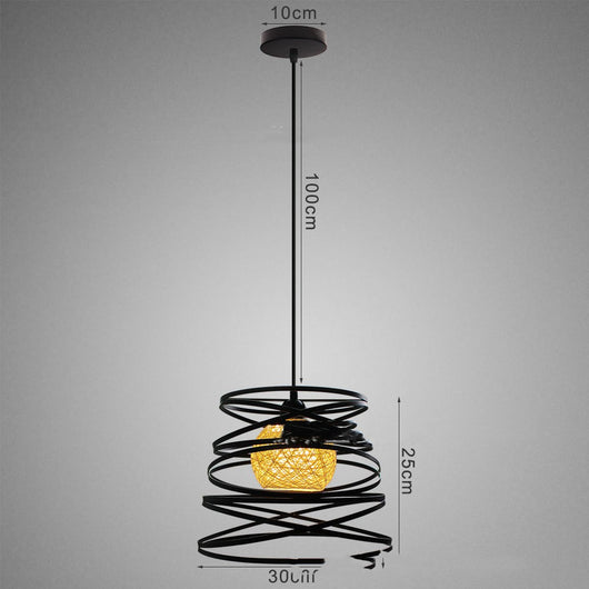 Lámpara Colgante Minimalista de Hierro para Restaurante y Bar - Image 11