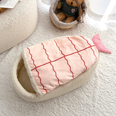 Cama Térmica para Mascotas Estilo Sushi - Nido Removible Todo Clima - Image 7