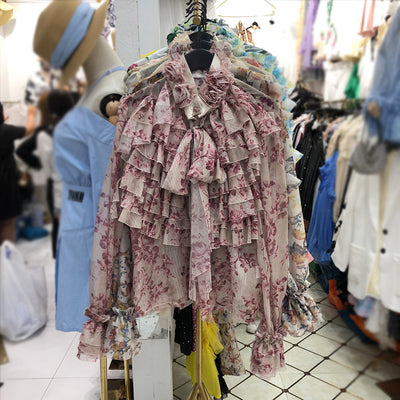 Blusa Elegante de Manga Larga con Volantes y Detalles Fluidos - Image 10