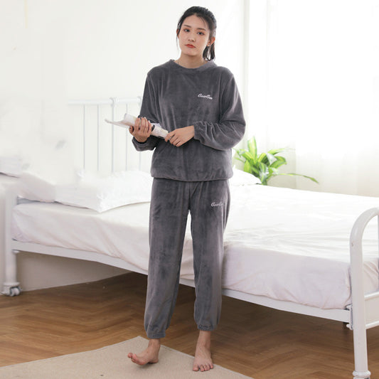 Pijama Cálido de Franela Japonesa para Otoño e Invierno - Image 2