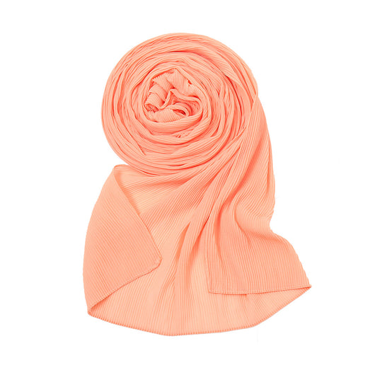Pañuelo Plisado de Gasa Perlada - Chal Protector Solar para Mujer - Image 14