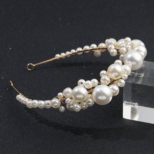 Diadema Nupcial Retro con Perlas - Diseño Minimalista Elegante - Image 2