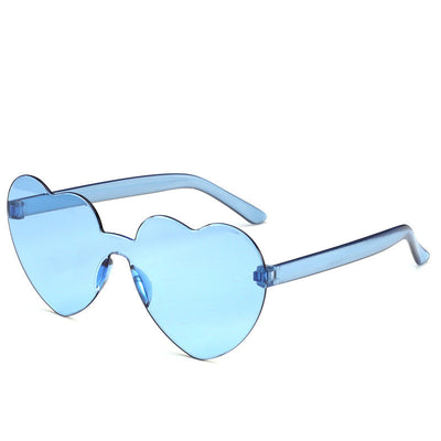 Gafas de Sol Una Pieza Corazón Océano - Diseño Personalidad Femenino - Image 32