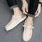 Zapatos Casuales de Lona Transpirable con Diseño Patchwork para Hombre