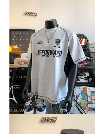 Camiseta Deportiva Suelta Cuello Redondo Manga Corta para Hombre - Image 22