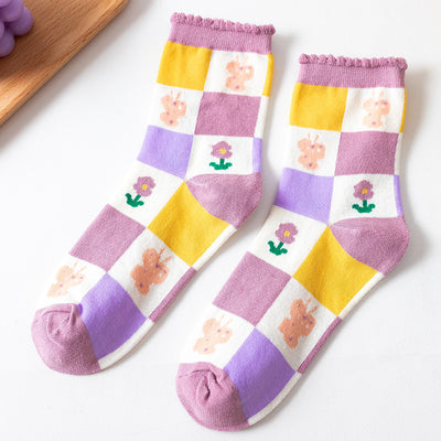 Calcetines Tobilleros para Mujer con Encaje Floral - Primavera y Verano - Image 13