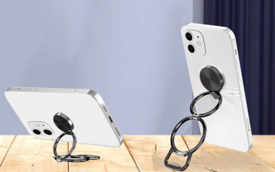 Soporte Metálico Plegable para Teléfono y Tablet con Anillo Adhesivo - Image 10