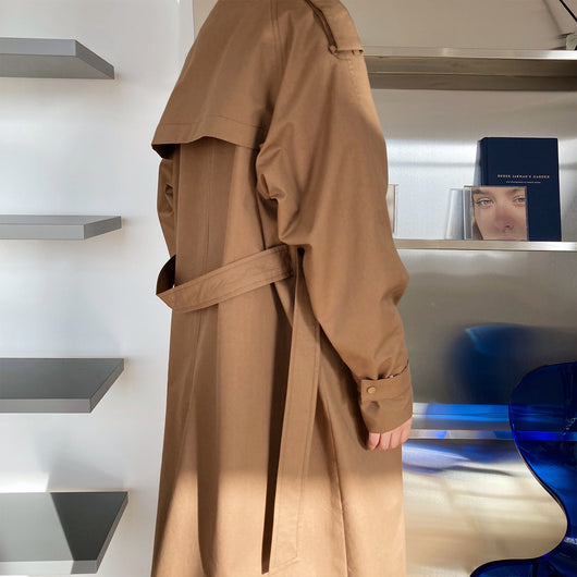 Abrigo Impermeable Largo Estilo Coreano para Mujer - Corte Suelto y Elegante - Image 3