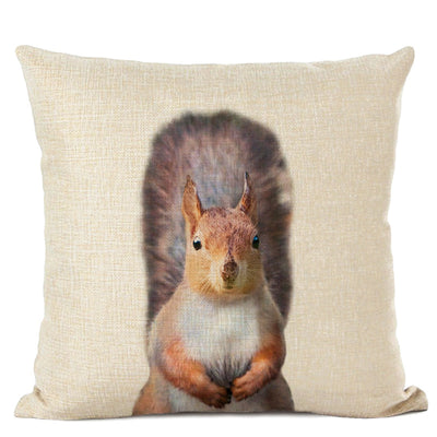 Funda de Almohada Lino con Diseño Animal - Loro y Venado - Image 14