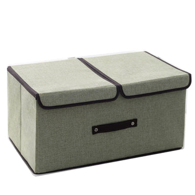Caja Organizadora Plegable de Algodón y Lino con Doble Tapa - Image 6