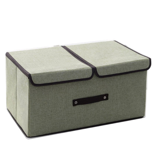 Caja Organizadora Plegable de Algodón y Lino con Doble Tapa - Image 6
