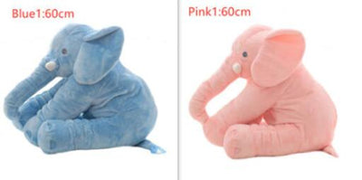 Pink 60cm and yellow 40cm elephant plush dolls, soft comfort pillows for babies and kids. - Image 51