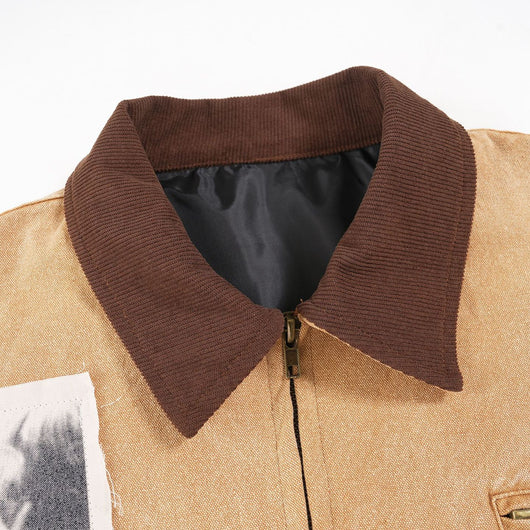 Chaqueta Suelta Retro Americana para Hombre - Image 5