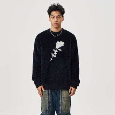 Suéter Tipo Pullover Unisex en Jacquard con Textura Afelpada