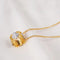 Pure Plateado Dorado-plated Snowflake Necklace Golden clover