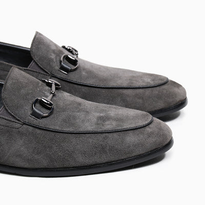 Zapatos Mocasín de Ante con Hebilla Horsebit para Hombre - Image 6