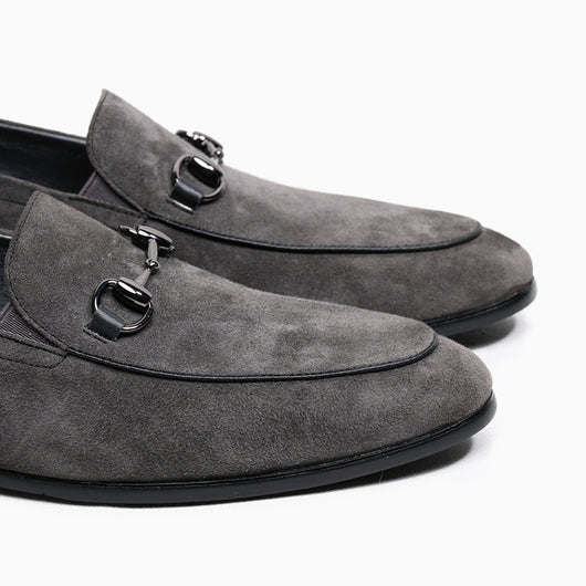 Zapatos Mocasín de Ante con Hebilla Horsebit para Hombre - Image 6