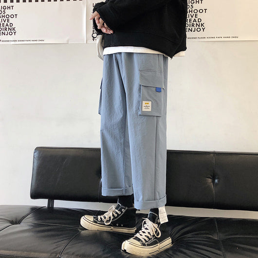 Pantalones Harem Casuales Holgados de Pierna Recta para Hombre - Image 10